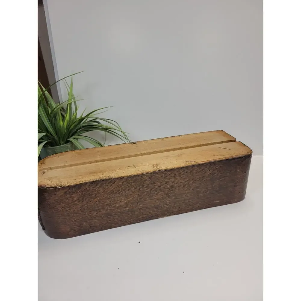 Antique Wooden Sewing Machine Drawer, Curved Drop Leaf Cabinet Box Planter Bin